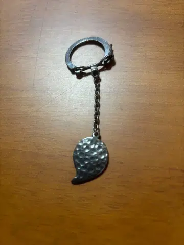 45r45rpm 실버 깃털형 키링