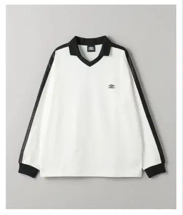 [ 새상품급 ] 엄브로 게임 셔츠 롱 슬리브 L 사이즈 화이트 블랙