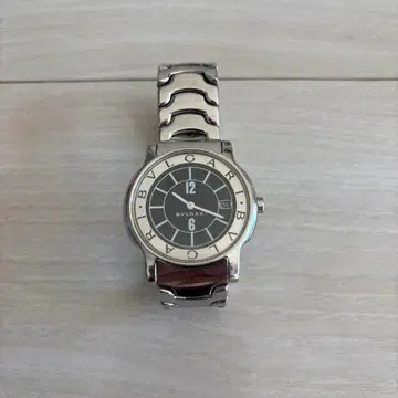 BULGARI 아날로그 시계 블랙/실버