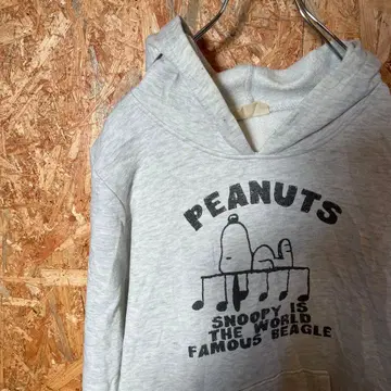 AE9326 PEANUTS 후드티 라이트 그레이 여성용 LL 60