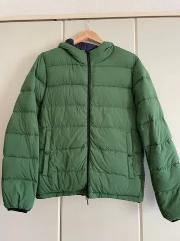 Herno 그린 후드 부착 다운 자켓