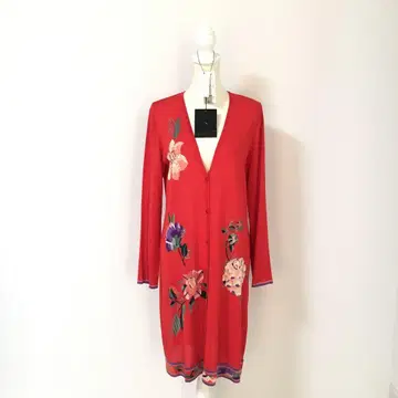 최근 새상품급 LEONARD 레오나르 니트 롱 가디건 42