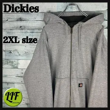 디키즈 로고 택 내 써멀 집업 후드티 그레이 2XL 5798