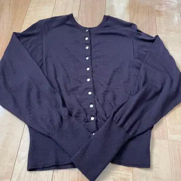 그린 라벨 릴랙싱 에브리니트 다크 브라운 가디건