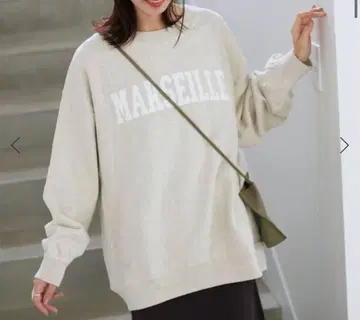 MARSEILLE 로고 오버 사이즈 맨투맨