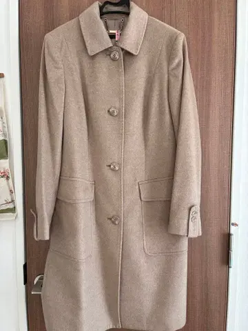 베이지 캐시미어 코트