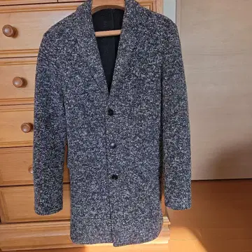 ZARA MAN 트위드풍 체스터 코트