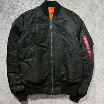 컨디션 최상 알파인더스트리 MA-1 플라이트 자켓 블랙 L