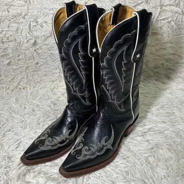 토니 라마 블랙 웨스턴 부츠 1343-L USA제 24cm