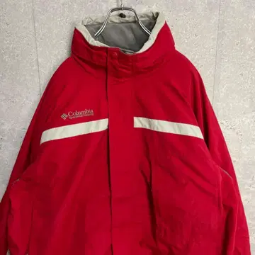 컬럼비아 나일론 자켓 마운틴 후드티 자수 로고 구제 의류 XL