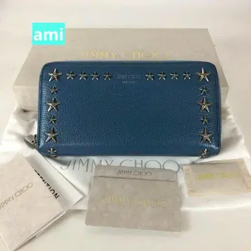 JIMMY CHOO 지미추 장지갑 블루 여성용 브랜드