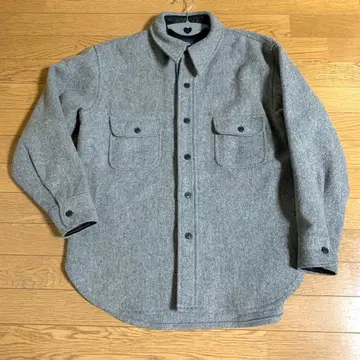 BEAMS 헤비 웨이트 커버올 플란넬 오버 셔츠 그레이 USA