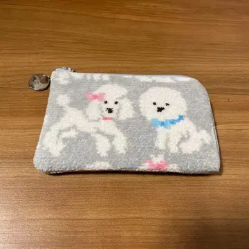 새상품 러브리 페이러 모프모프 원찬 L자 파우치 라이트 그레이