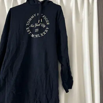 TOMMY HILFIGER 네이비 후드티 원피스 M