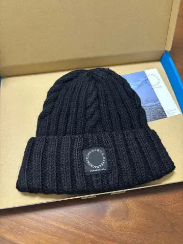 야마토미치 메리노 니트캡 니트 모자 블랙 미사용 새상품