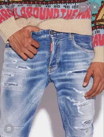 DSQUARED2 데미지 데님 팬츠 46