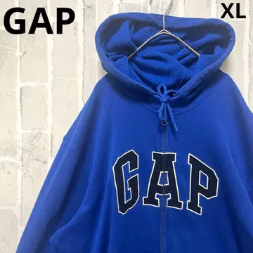 GAP 갭 지퍼 후드티 맨투맨 XL 자수 로고 속기모 와펜
