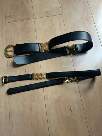 팔로마 피카소 벨트 가죽 골드 금장 장식 빈티지 2개