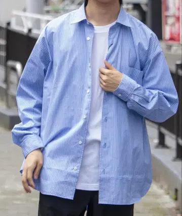 미사용 새상품 소프트 하이픈 토마스 메종 스트라이프 셔츠 M