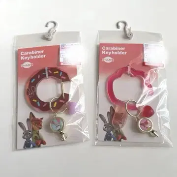 새상품 주토피아 릴 달린 카라비너 닉 주디