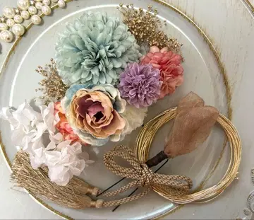 성인식 졸업식 시치고산 사전 촬영 머리 장식