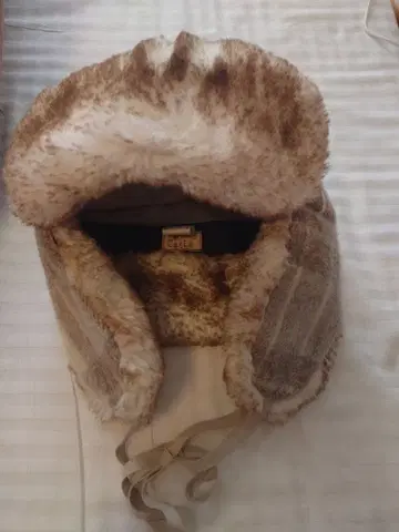 Ca4La 플리스 체크 무늬 플라이트 캡