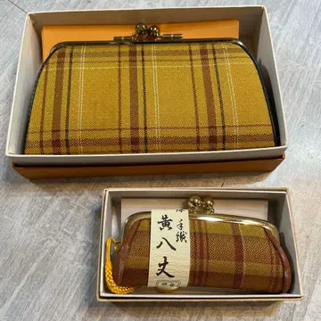 본고장 황팔조 가마구치 지갑과 도장 케이스 세트