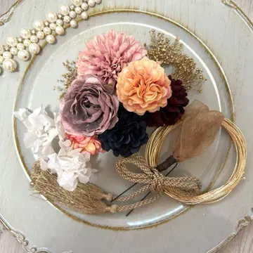 classic 화려한 성인식 졸업식 시치고산 사전 촬영 머리 장식