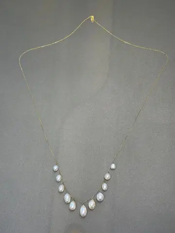 Ruebelle design 펄 샹들리에 목걸이 No.1574