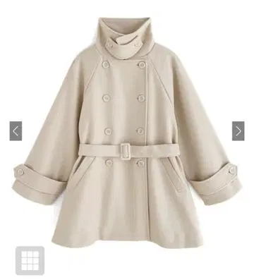 벨트 포함 멀티 Way 페이크 울 코트