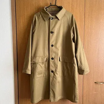 SLICK 스텐카라 코트 체크 안감