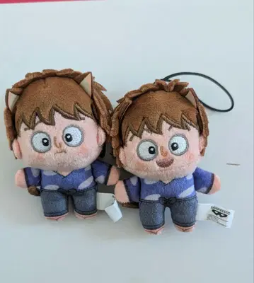 고양이 귀 봉제 인형 2체 세트