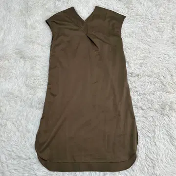 antiqua 안티카 프렌치 슬리브 원피스 카키