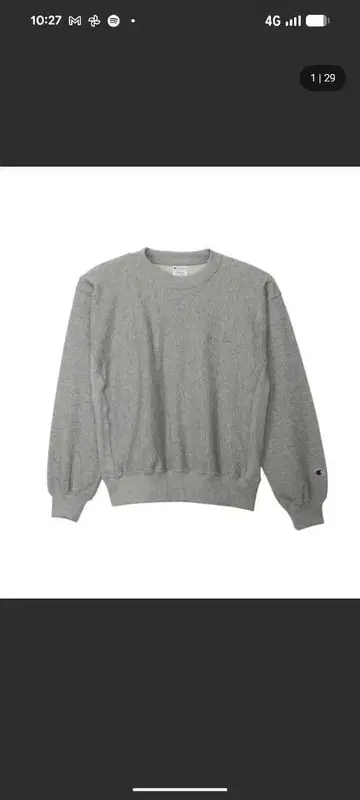 Champion 여성용 리버스 위브 스웨트 셔츠