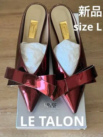 LE TALONG 4cmPO 리본 뮬 24.0 크리스마스 선물로도