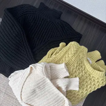 emii willfully h&m 긴팔 니트 3종 세트