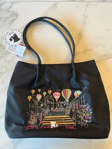 새상품! benne 토트백 코끼리? 자수 블랙