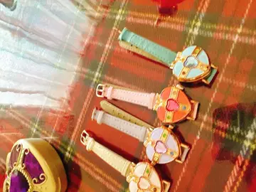 SWIMMER 컬러풀 하트형 시계형 액세서리 세트 4점 세트