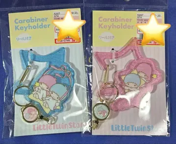 리틀트윈스타 릴 포함 카라비너 핑크 블루 [새상품] 키키라라