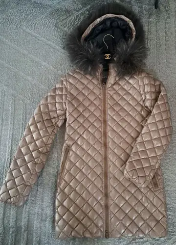 레어 DUVETICA 듀베티카 다운 코트 베이지