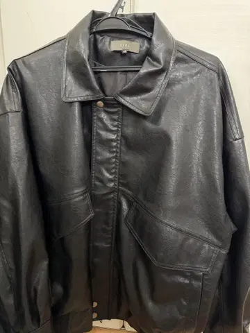 clel 가죽 자켓 블루종 xs