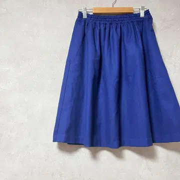 르농큐르 플레어 스커트 무릎 기장 파랑 비비드 화려한 예쁜 봄/여름