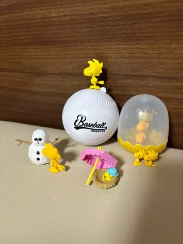 우드스탁 피규어 세트 5개