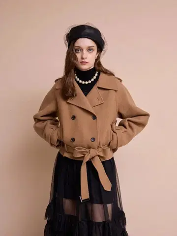 eimy 울 숏 트렌치코트