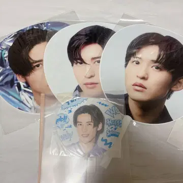 SnowMan 메구로 렌 미개봉 새상품 부채 4장 세트