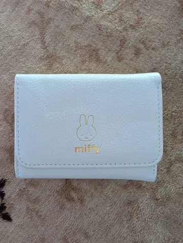 미피 3단 폴더형 지갑 화이트