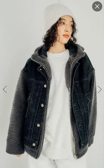 렙심 보아 데님 자켓