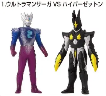 플레이 히어로 VS 울트라맨 대결 세트 울트라맨 사가 VS 하이퍼 제튼