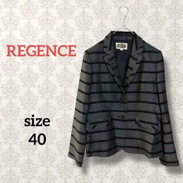 레지앙스 [40] 보더 테일러드 자켓 싱글 브레스 블랙 그레이