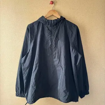 AURALEE 오라리 코튼 나일론 블루종 3 후드 하프 지퍼